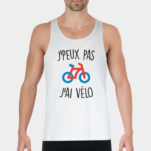 Debardeur Homme J’peux pas j’ai velo