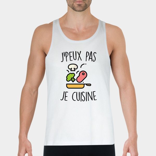 Debardeur Homme J’peux pas je cuisine