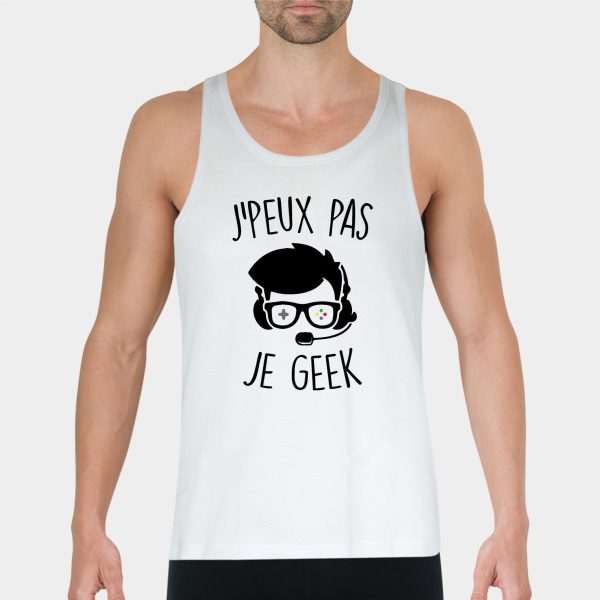 Debardeur Homme J’peux pas je geek