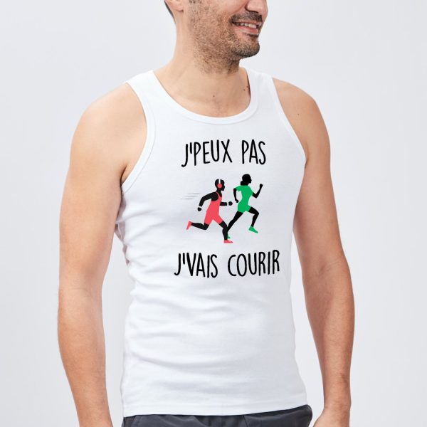 Debardeur Homme J’peux pas j’vais courir