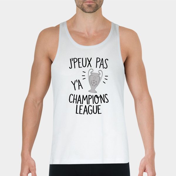 Debardeur Homme J’peux pas y’a champions league