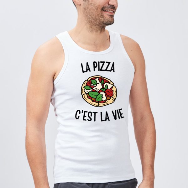 Debardeur Homme La pizza c’est la vie