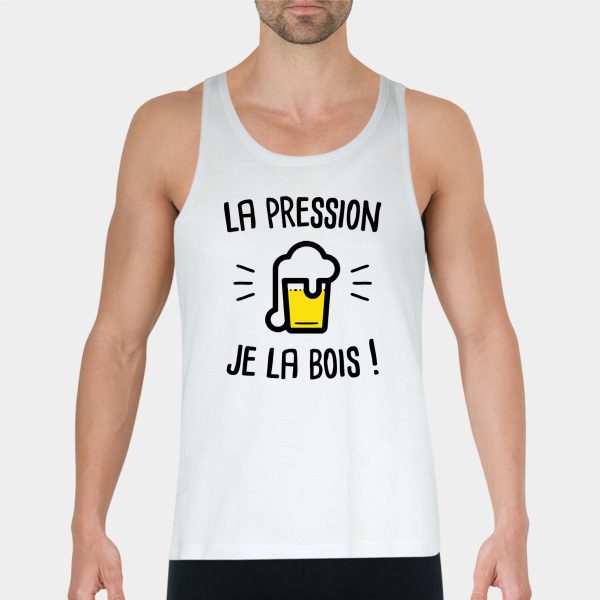 Debardeur Homme La pression je la bois