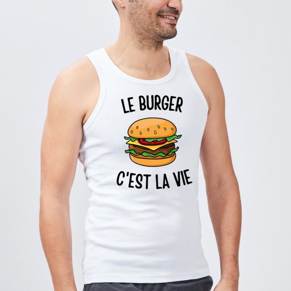 Debardeur Homme Le burger c’est la vie