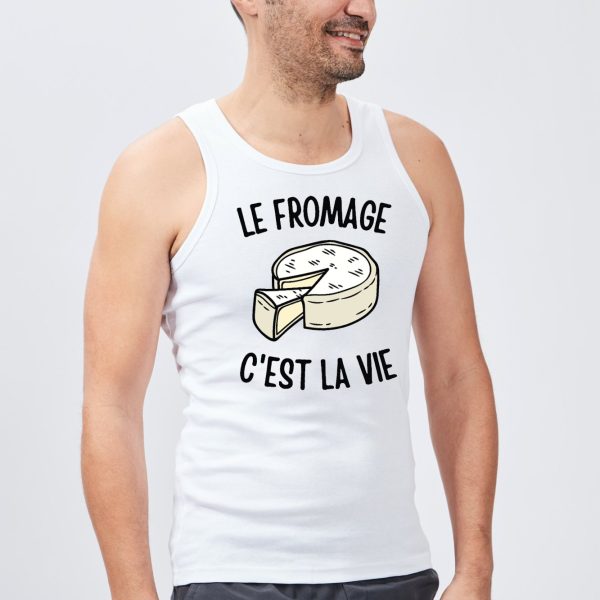 Debardeur Homme Le fromage c’est la vie