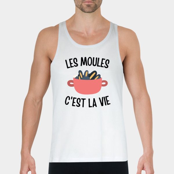 Debardeur Homme Les moules c’est la vie