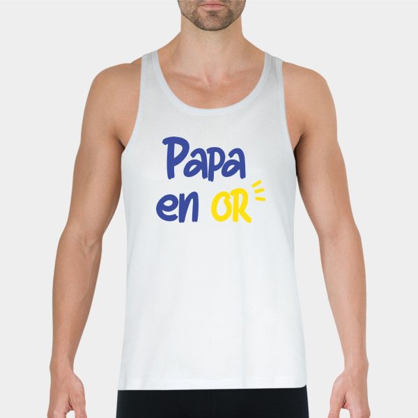 Debardeur Homme Papa en or