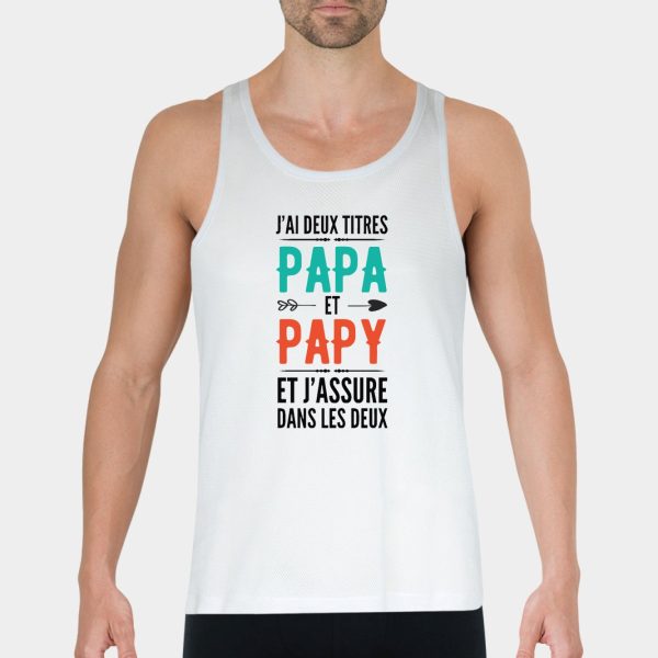 Debardeur Homme Papa et papy