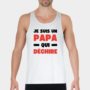 Debardeur Homme Papa qui dechire