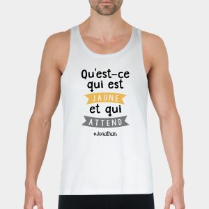 Debardeur Homme Qu&rsquo;est-ce qui est jaune Jonathan