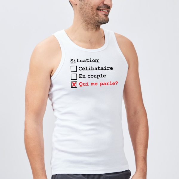 Debardeur Homme Situation celibataire