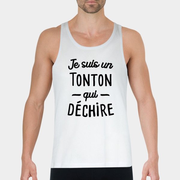 Debardeur Homme Tonton qui dechire