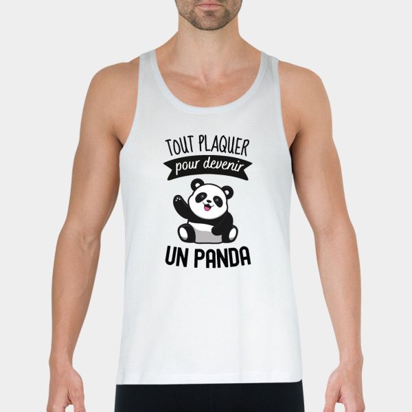 Debardeur Homme Tout plaquer pour devenir un panda