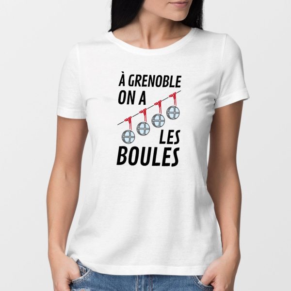 T-Shirt Femme A Grenoble on a les boules