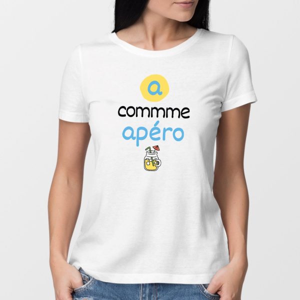 T-Shirt Femme A comme apero