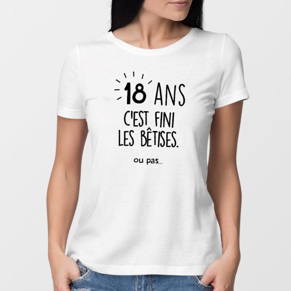 T-Shirt Femme Anniversaire 18 ans