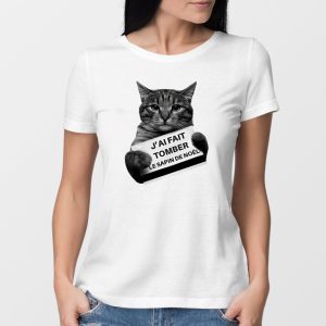T-Shirt Femme J&rsquo;ai fait tomber le sapin