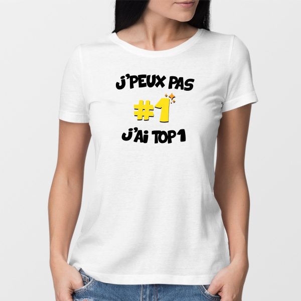 T-Shirt Femme J’peux pas j’ai TOP1