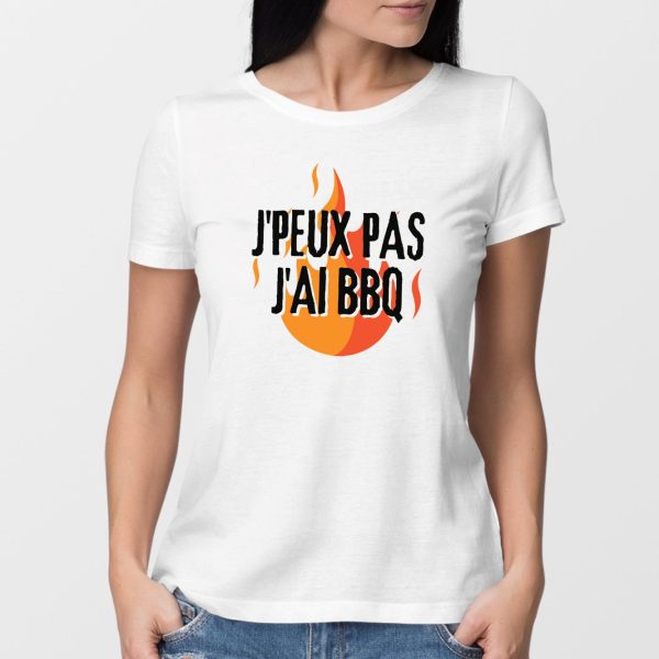 T-Shirt Femme J’peux pas j’ai barbecue