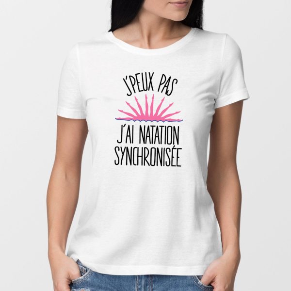 T-Shirt Femme J’peux pas j’ai natation synchronisee