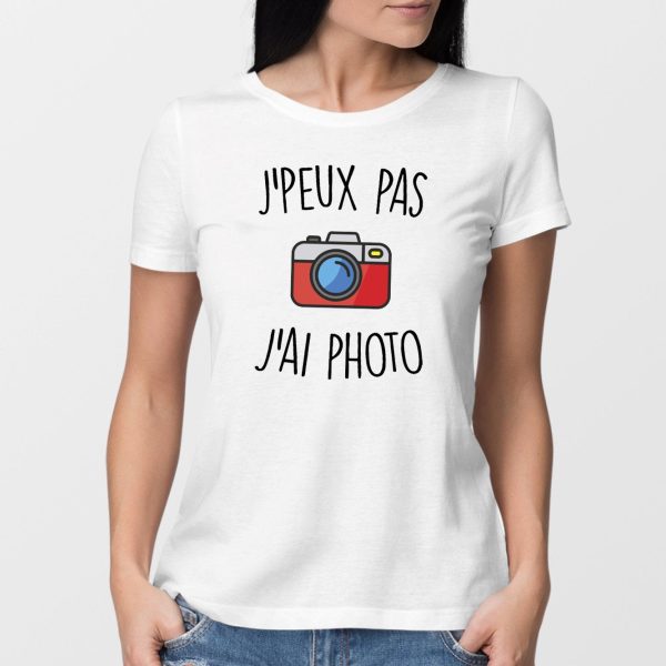 T-Shirt Femme J’peux pas j’ai photo