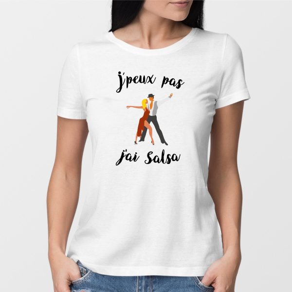 T-Shirt Femme J’peux pas j’ai salsa