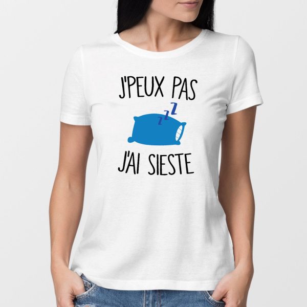 T-Shirt Femme J’peux pas j’ai sieste