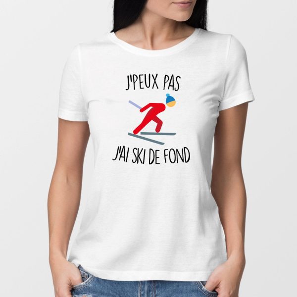 T-Shirt Femme J’peux pas j’ai ski de fond