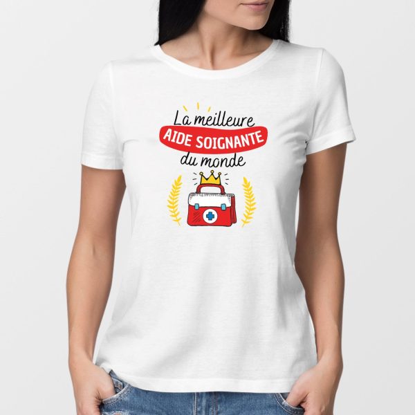 T-Shirt Femme La meilleure aide soignante du monde