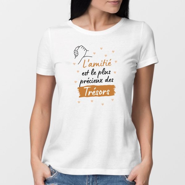 T-Shirt Femme L’amitie le plus pr�cieux des tresors