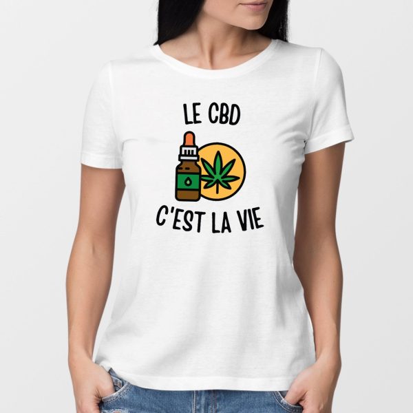 T-Shirt Femme Le CBD c’est la vie