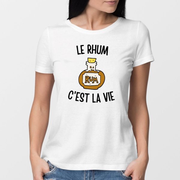 T-Shirt Femme Le rhum c’est la vie