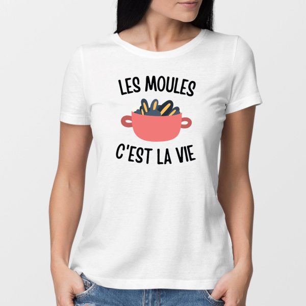 T-Shirt Femme Les moules c’est la vie