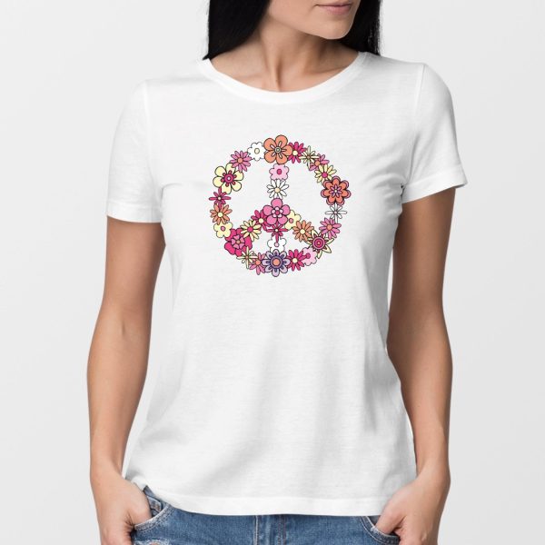 T-Shirt Femme Peace and Love