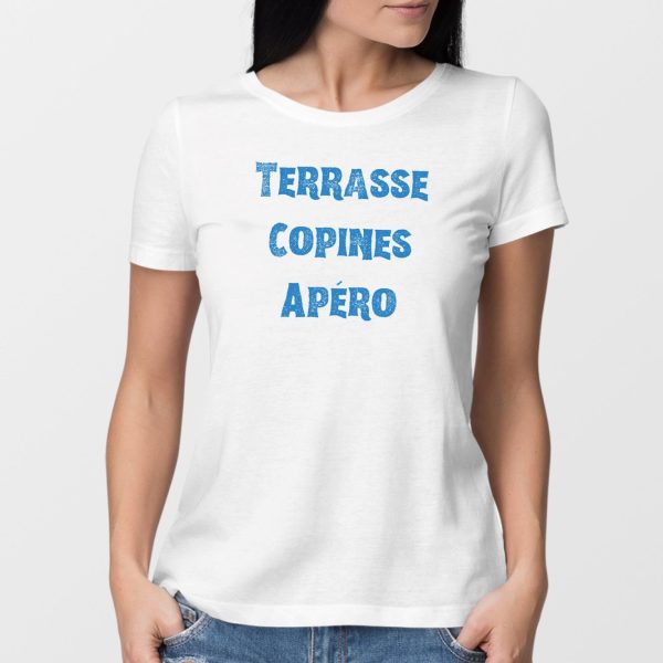 T-Shirt Femme Terrasse copines apero