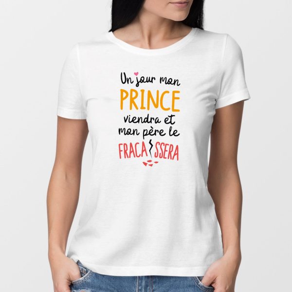 T-Shirt Femme Un jour mon prince viendra