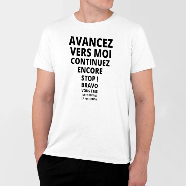 T-Shirt Homme Avancez vers la perfection