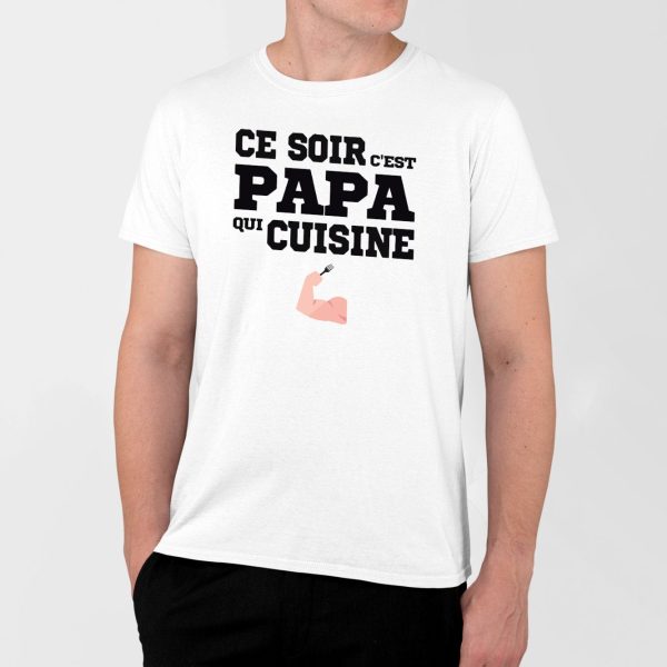 T-Shirt Homme Ce soir c’est papa qui cuisine