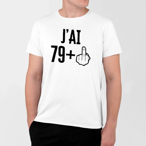 T-Shirt Homme J’ai 80 ans 79 + 1