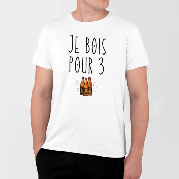 T-Shirt Homme Je bois pour