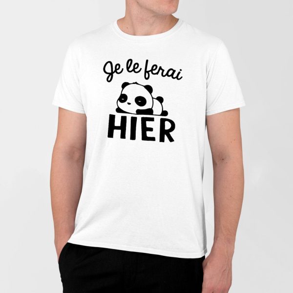 T-Shirt Homme Je le ferai hier