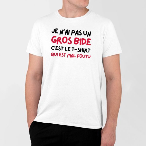 T-Shirt Homme Je n’ai pas un gros bide