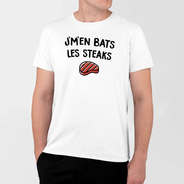 T-Shirt Homme J’m’en bats les steaks