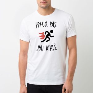 T-Shirt Homme J&rsquo;peux pas j&rsquo;ai athle