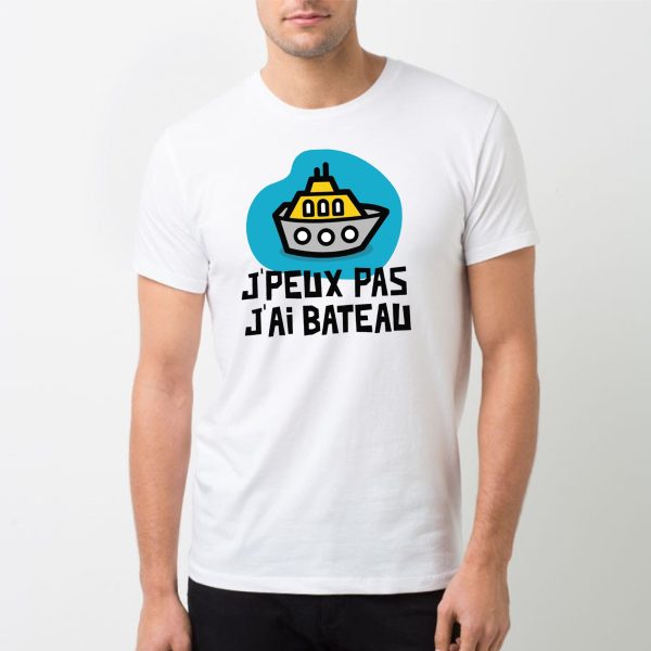 T-Shirt Homme J’peux pas j’ai bateau