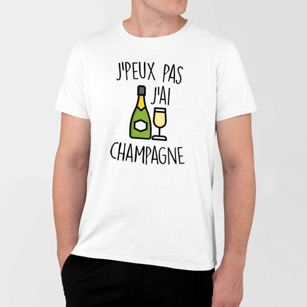 T-Shirt Homme J’peux pas j’ai champagne