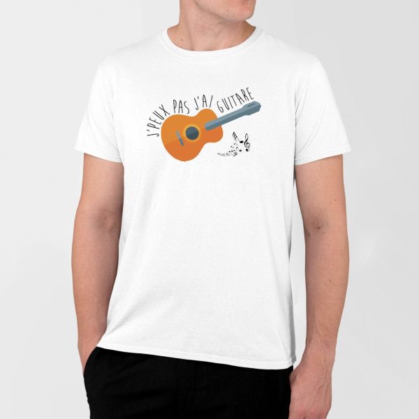 T-Shirt Homme J’peux pas j’ai guitare