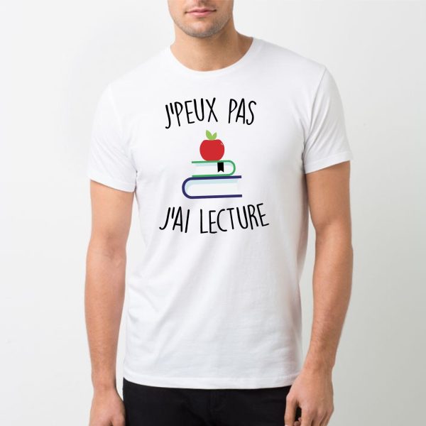 T-Shirt Homme J’peux pas j’ai lecture