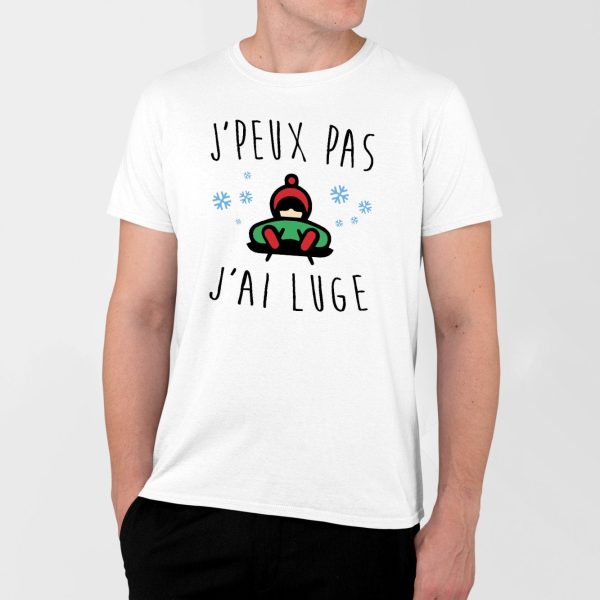 T-Shirt Homme J’peux pas j’ai luge