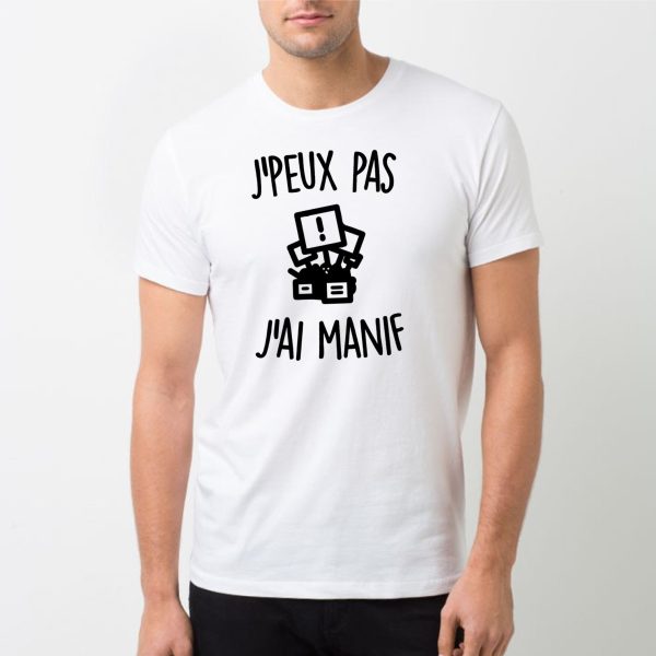 T-Shirt Homme J’peux pas j’ai manif